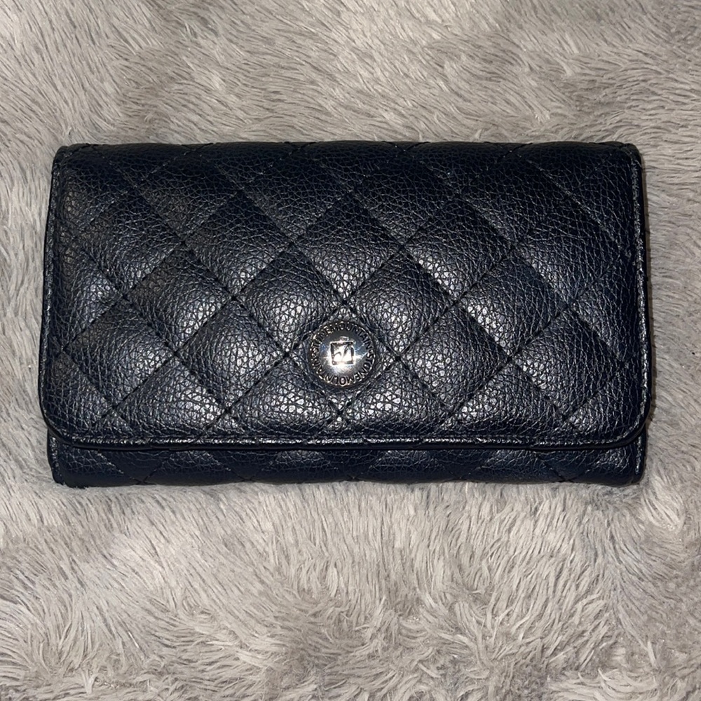 Stonewall leather clutch wallet